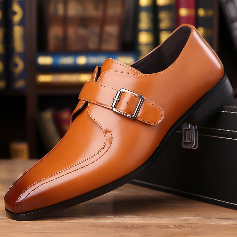 Men's Leather Fashion Pointed British Style Casual Shoes