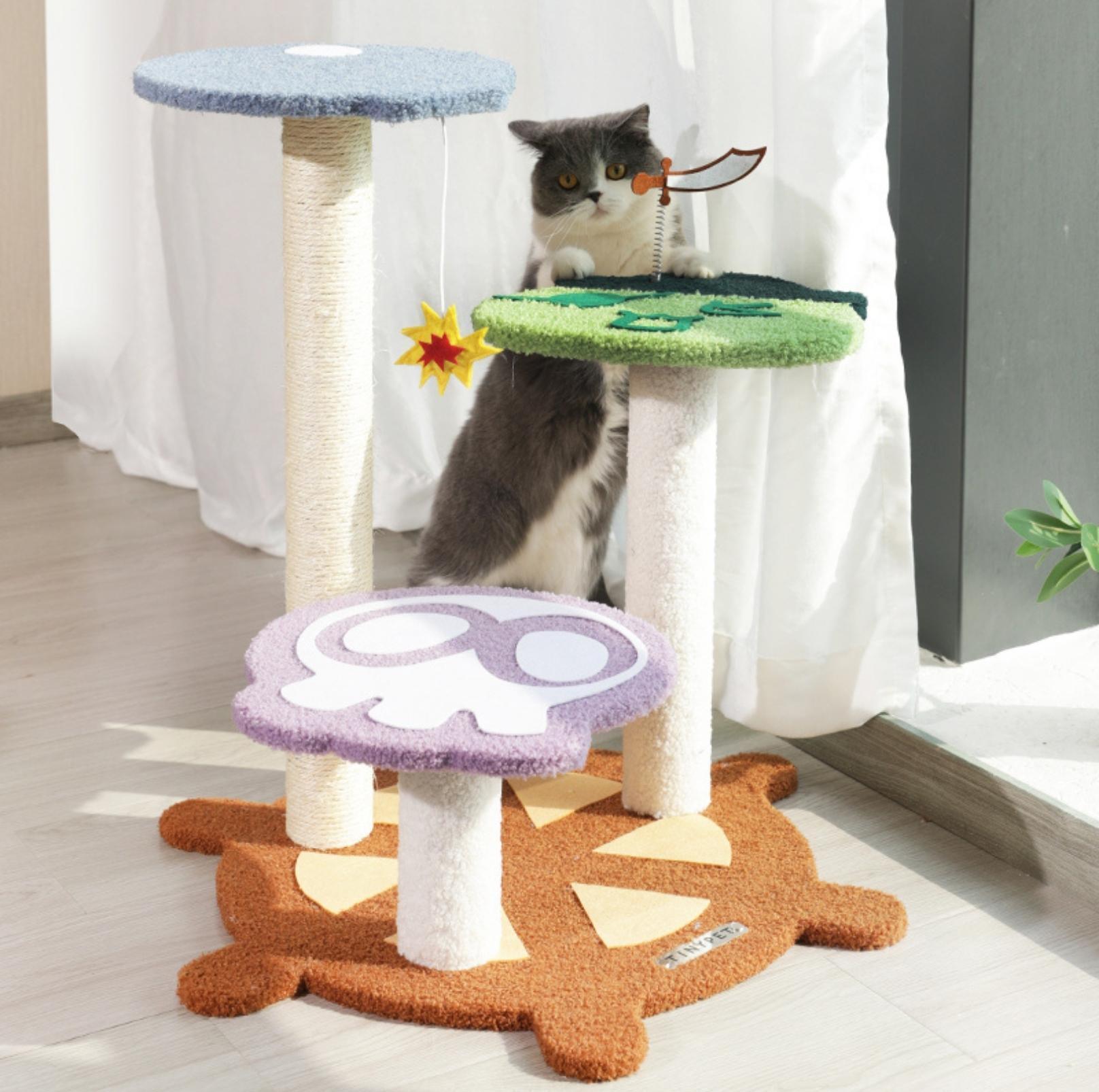 Tinypet Captain A-Bing's Pirate Ship Cat Tree Climbing Frame