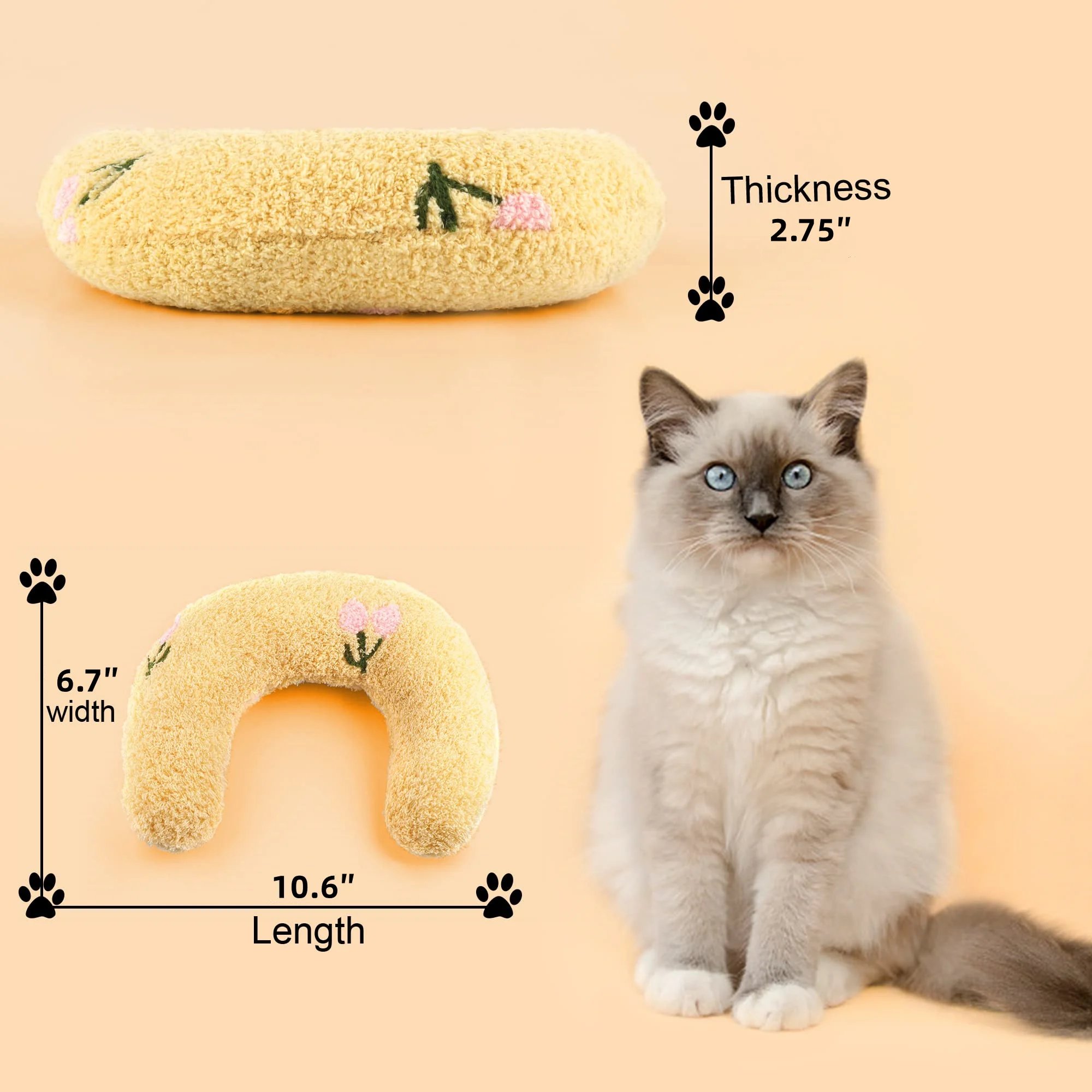 (LAST DAY SALE - 49% OFF) Cat Lovely Cozy Pillow   BUY 3 GET 3 FREE & FREE SHIPPING