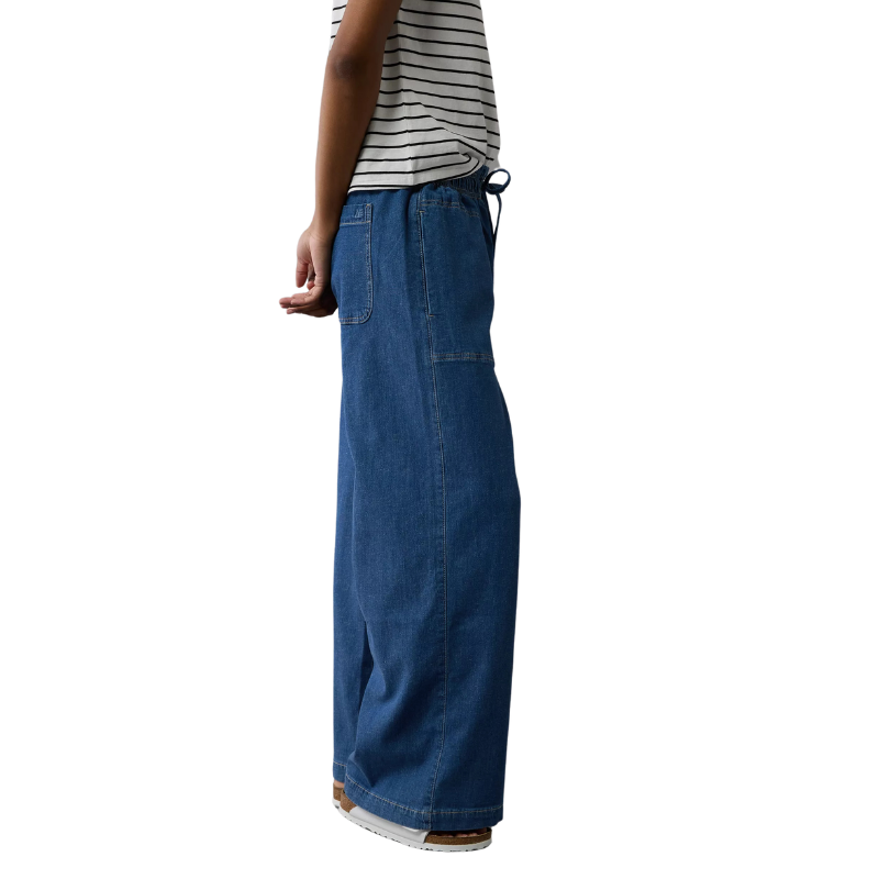 Dreamy Drape Linen Blend Pull On Pant