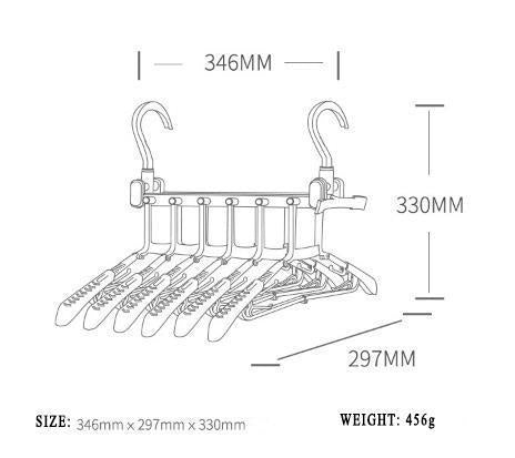 (BUY TWO FREE SHIPPING!!!) Magic Folding Multi-function Hanger - Suitable For Any Scene