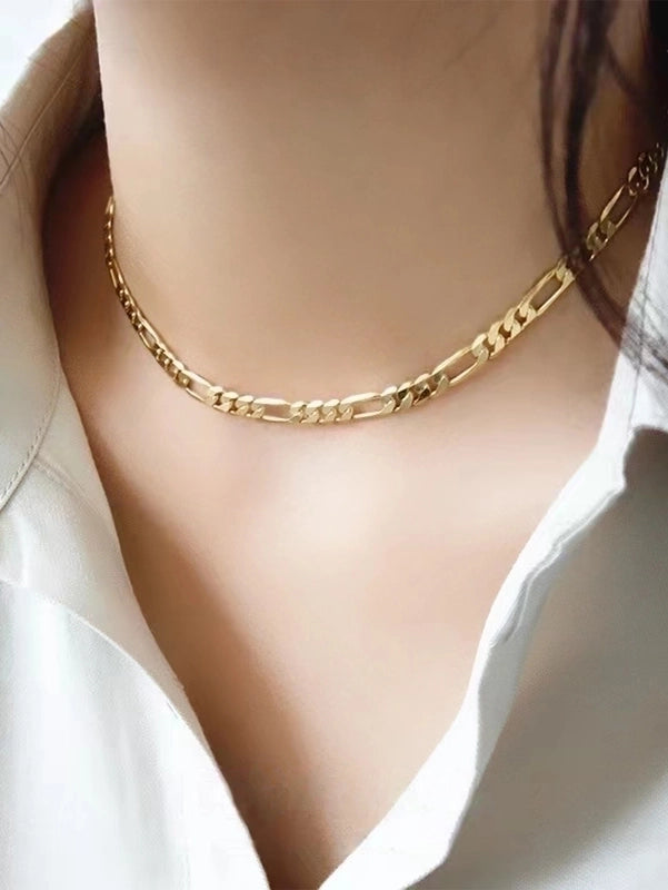 Minimalist Classic Style Solid Color 304 Stainless Steel Stainless Steel Necklaces
