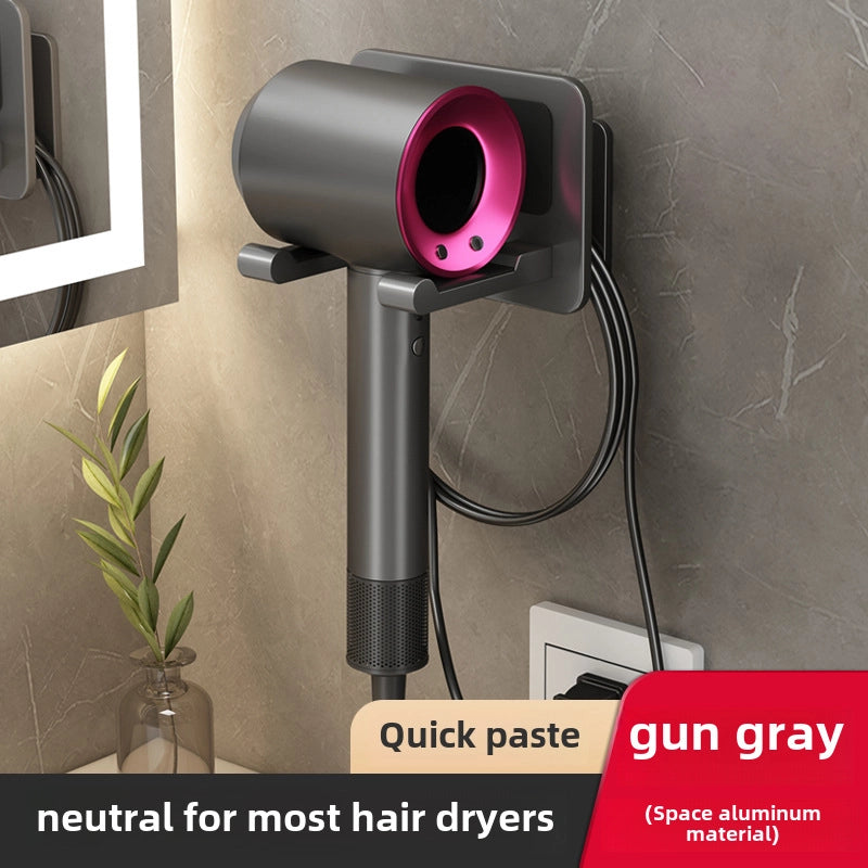 Hair Dryer Rack Punch-free Bracket Hair Dryer Rack Hair Dryer Storage Rack
