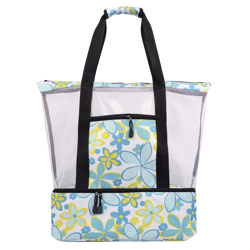 Unisex Basic Classic Style Solid Color Polyester Net Travel Bags