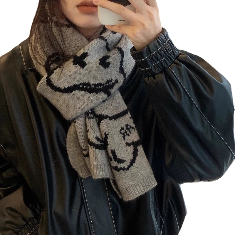 Women's Minimalist Commute Color Block Polyester Scarf