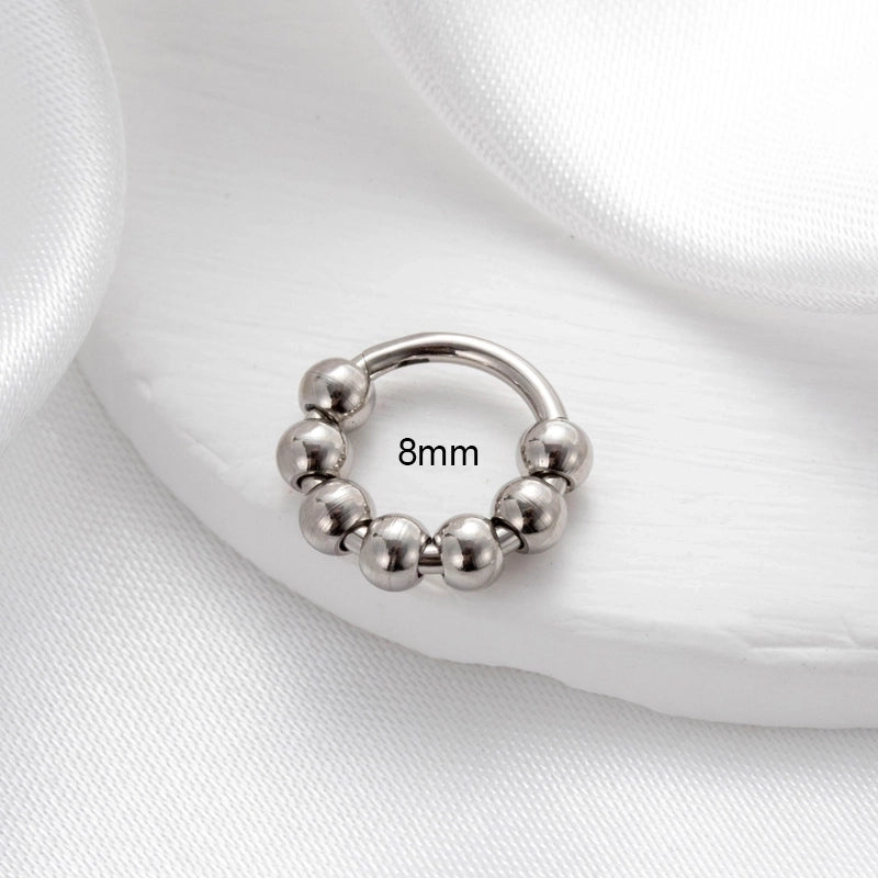 1 Piece Nose Rings & Studs Minimalist Classic Style Circle 316L Stainless Steel  Plating