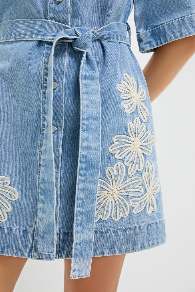 Light Wash Charlene Denim Mini Dress