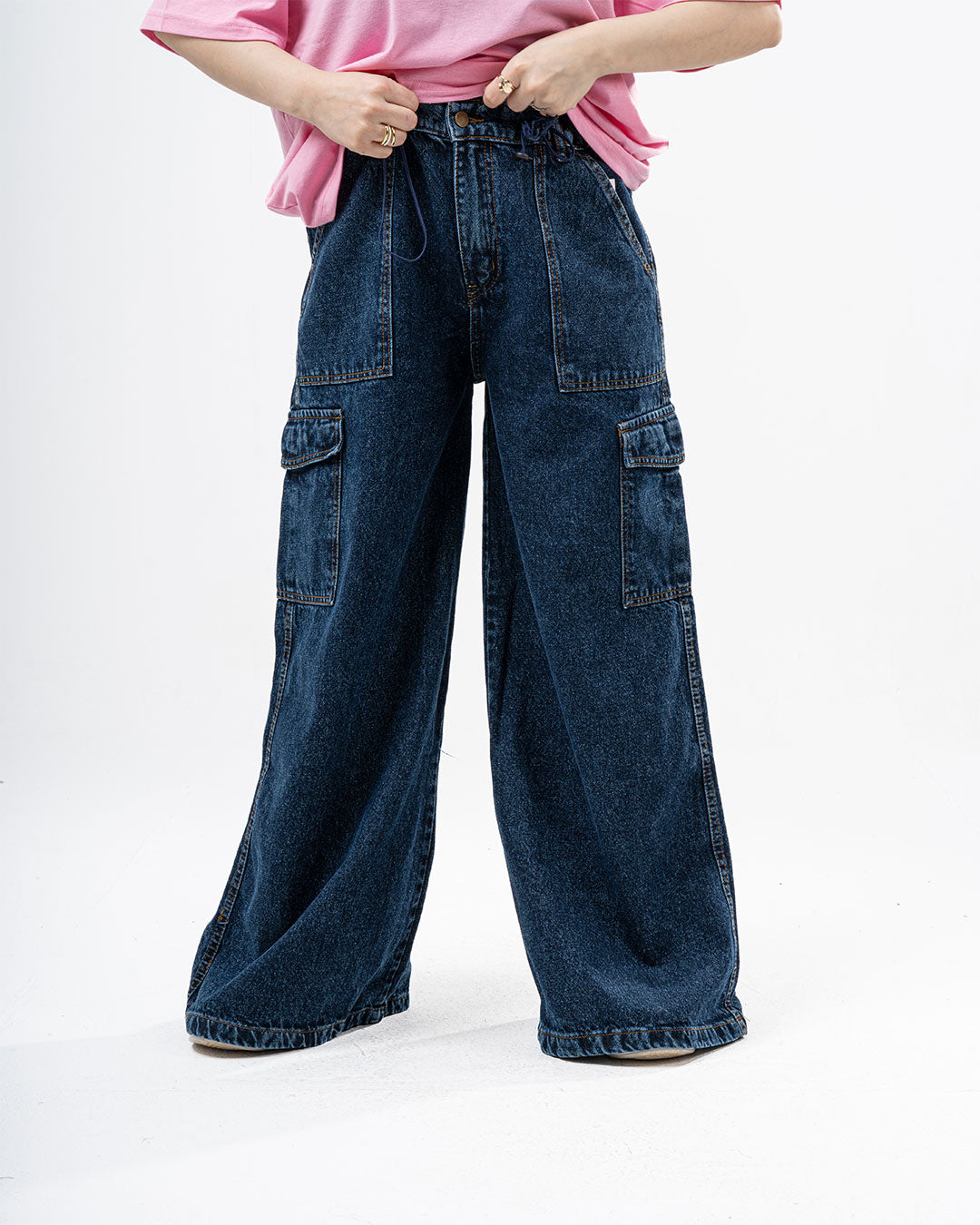 Women Wide Leg Denim Pants