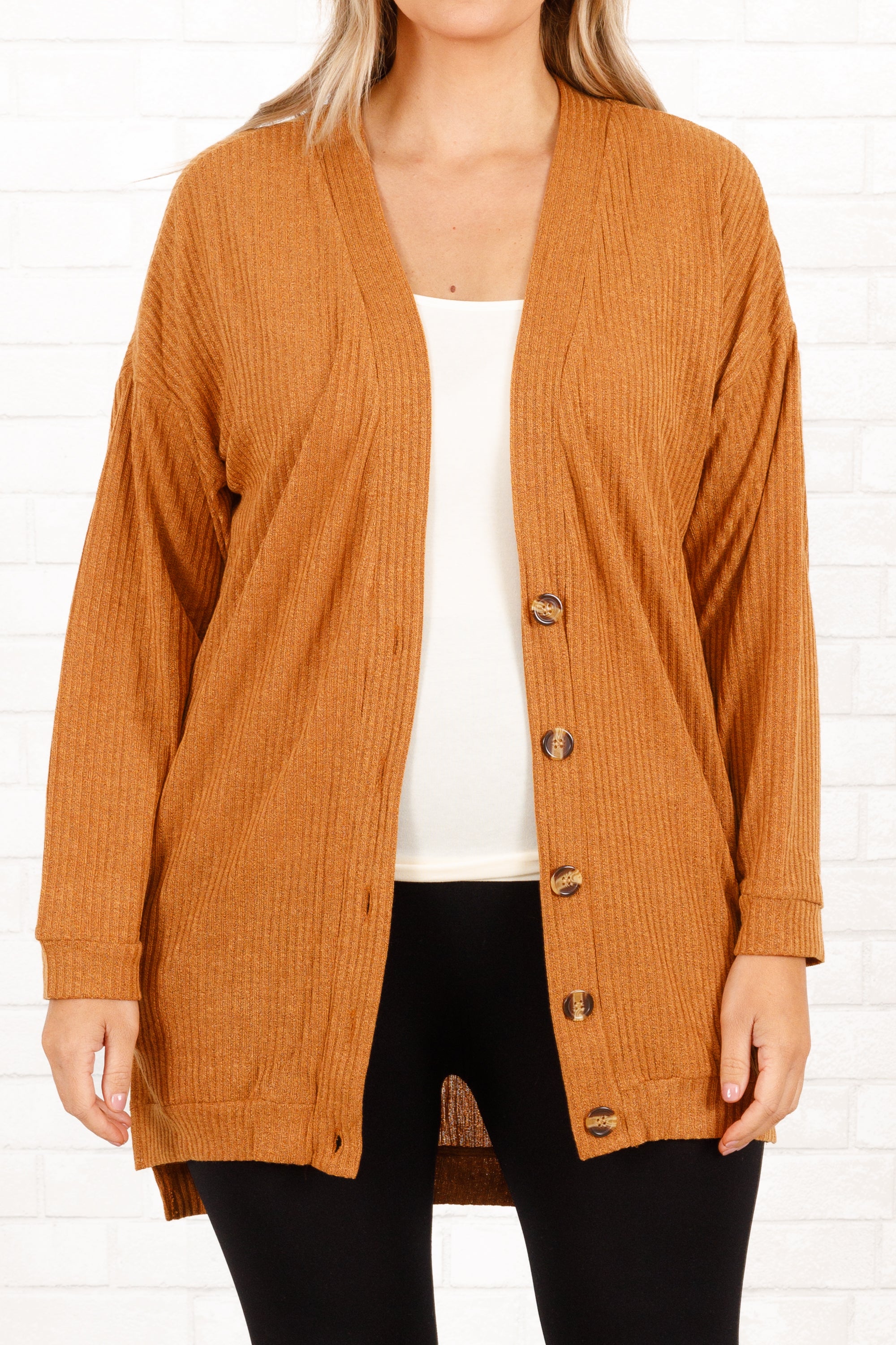 Imagine This Cardigan. Rust