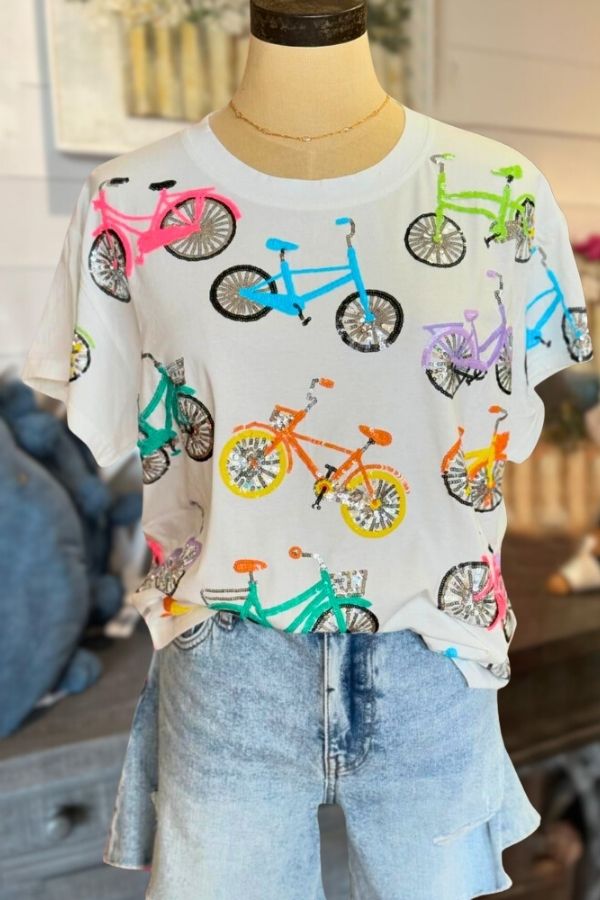 Bike Sequins Tee