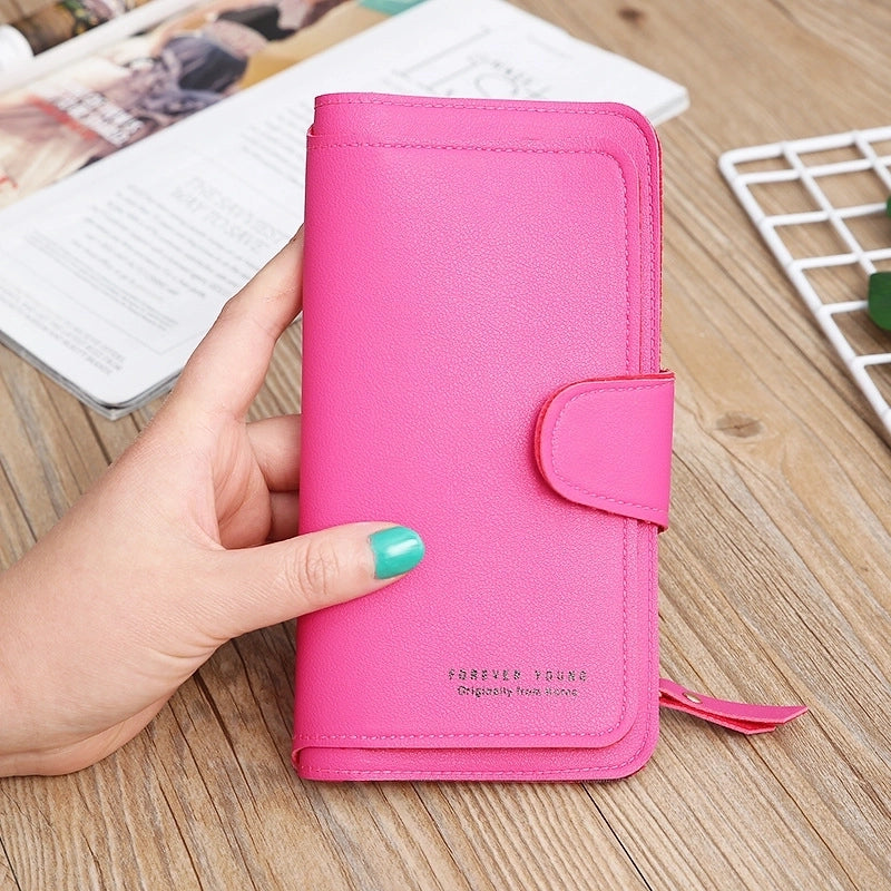 Women's Wallet Tri-fold Clutch Bag Multi-function Card Bag Coin Bag Mobile Phone Bag