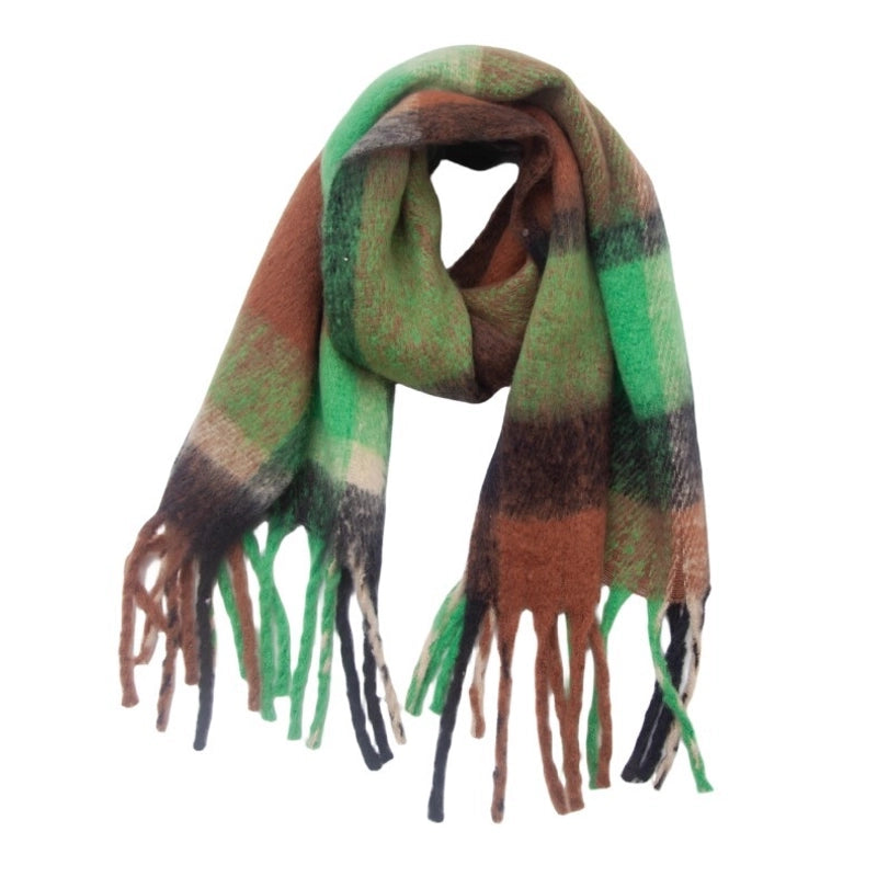 Unisex Casual Minimalist Lattice Polyester Scarf