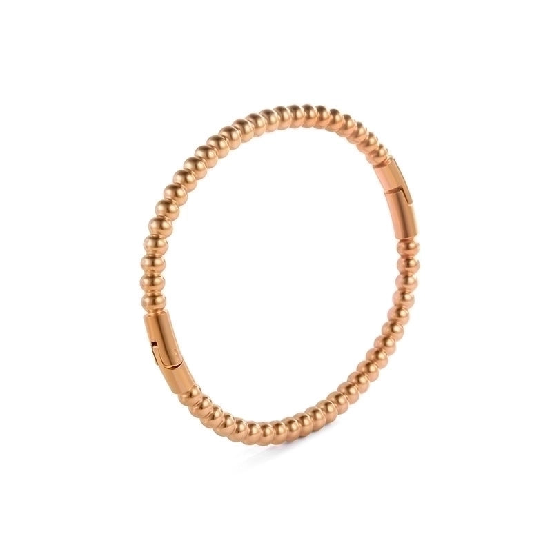 Minimalist Commute Circle Titanium Steel Plating Inlay Zircon Rings Bracelets