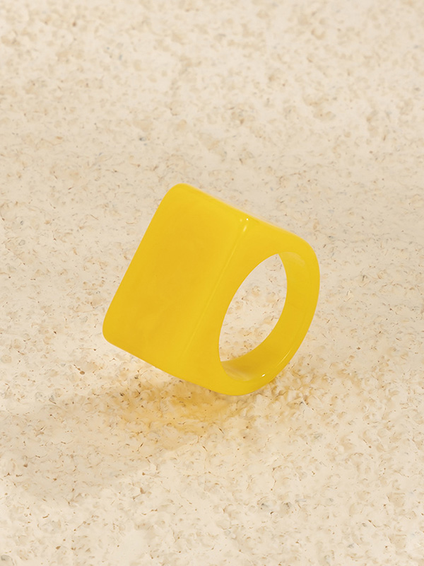 Stylish Resin 8 Colors Geometric Ring