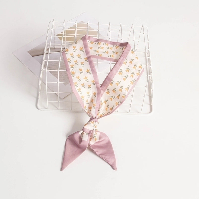 Women's Casual Minimalist Printing Plaid Flower Polyester Hair Band