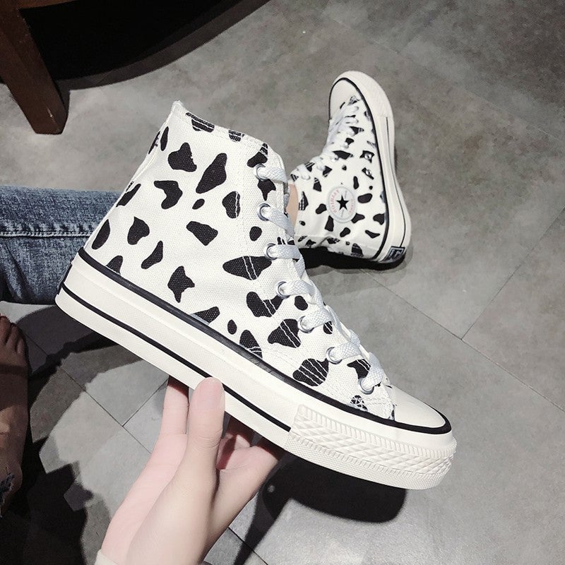 Cow canvas shoes KF90617