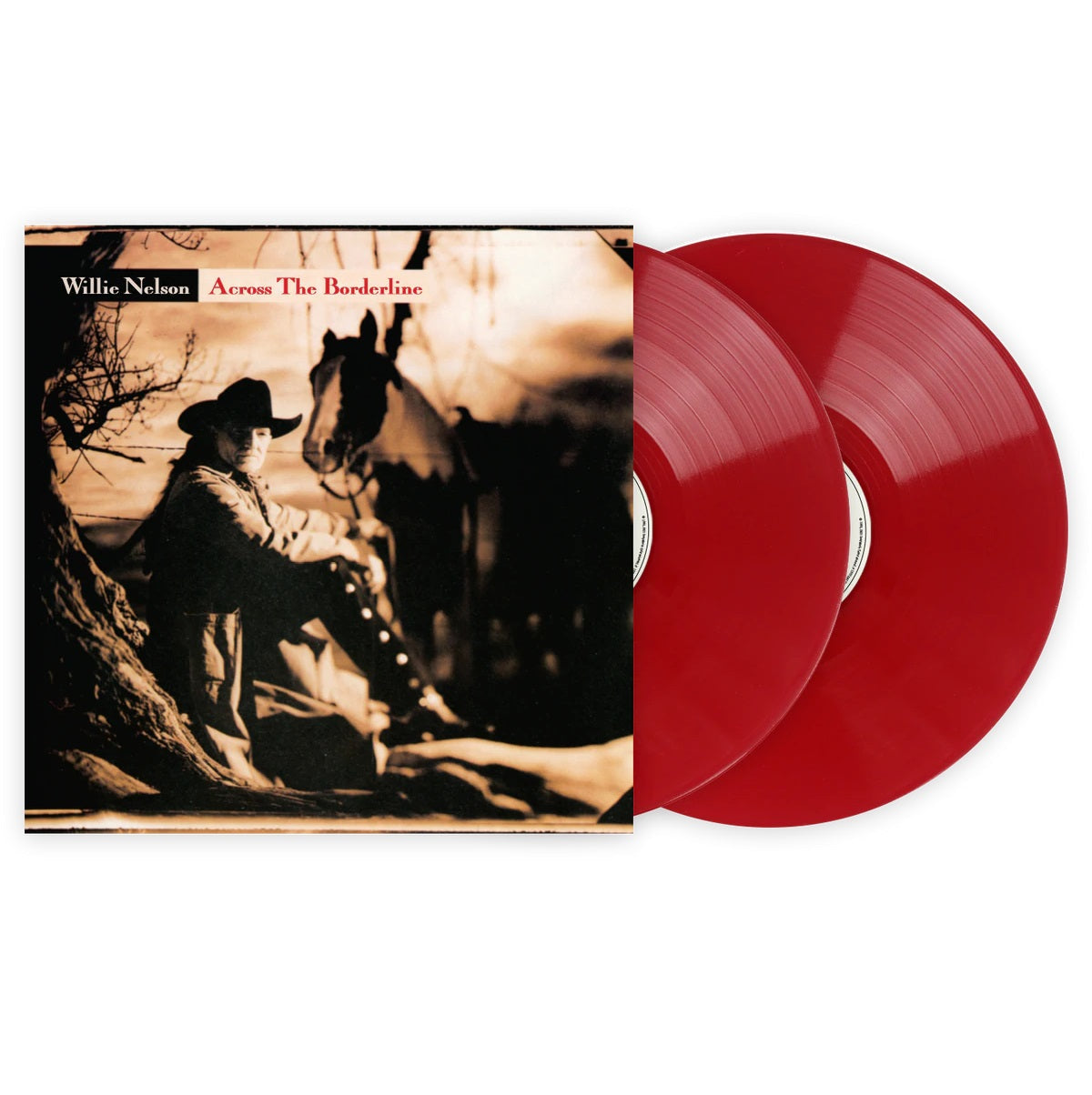 Willie Nelson - Across The Borderline Exclusive Club Edition Red Color Vinyl 2x LP Record