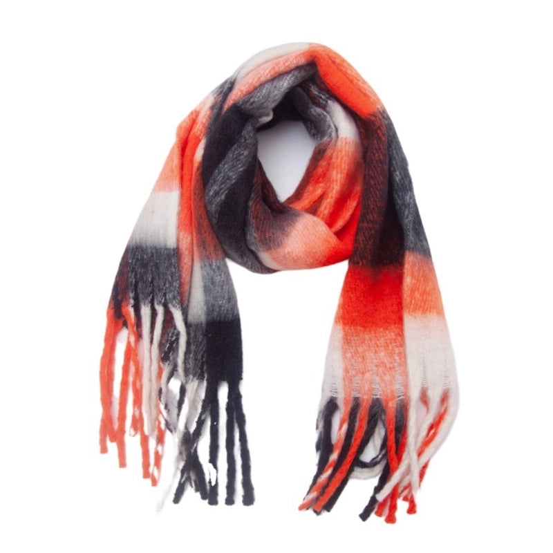 Unisex Casual Minimalist Lattice Polyester Scarf