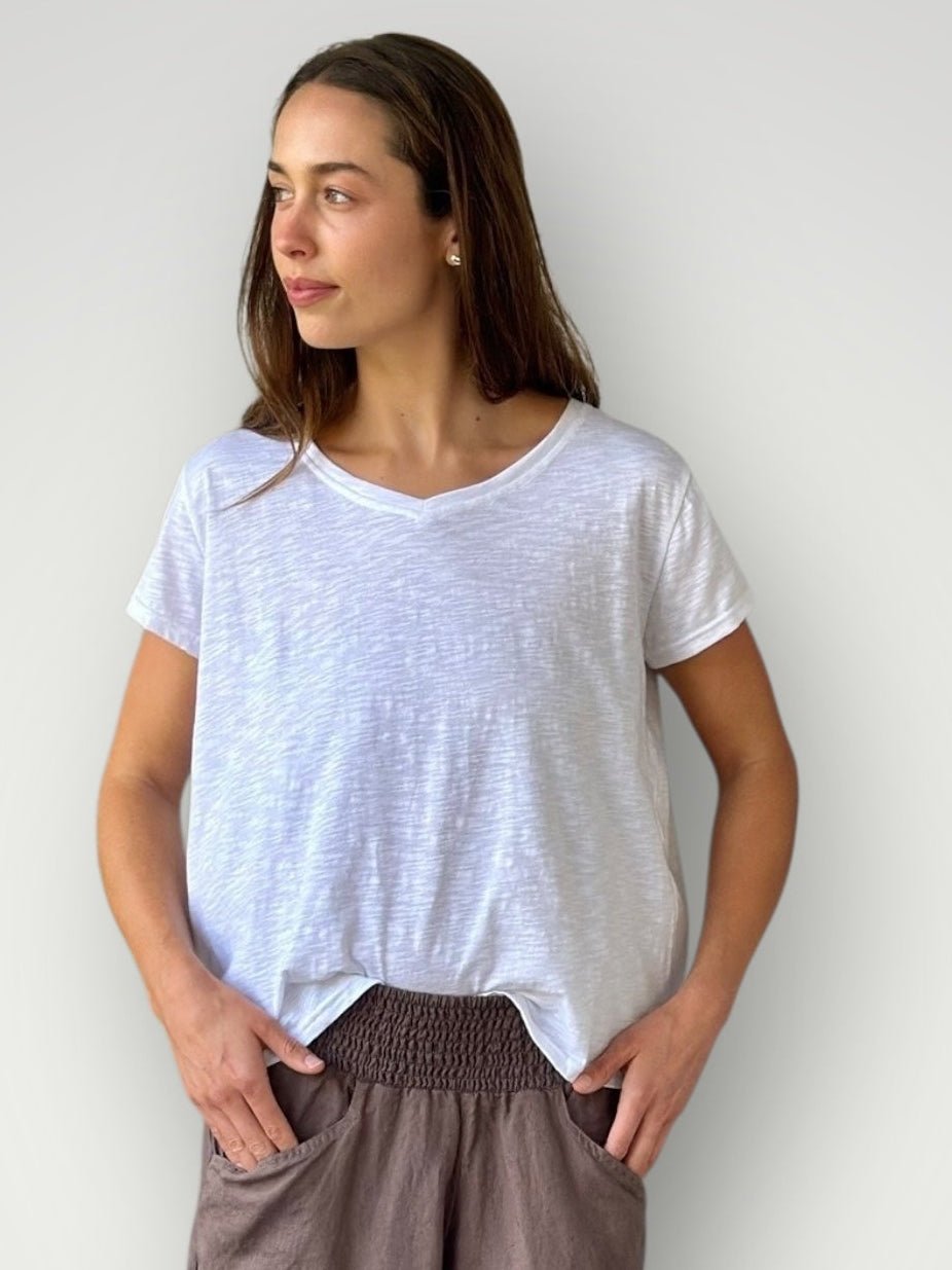 relaxed tee - white cotton