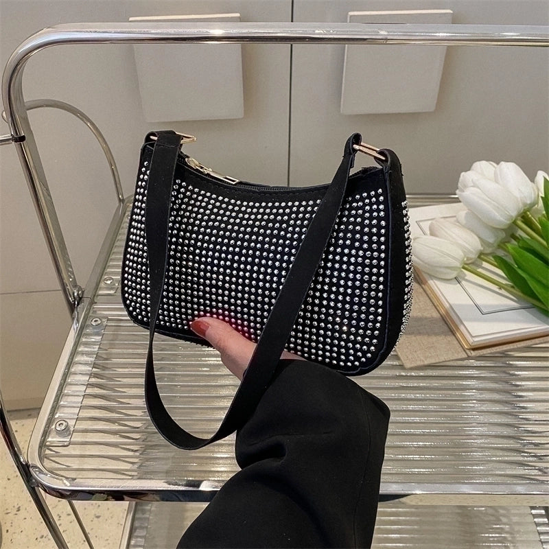 Women's Pu Leather Solid Color Fashion Square Zipper Shoulder Bag Crossbody Bag