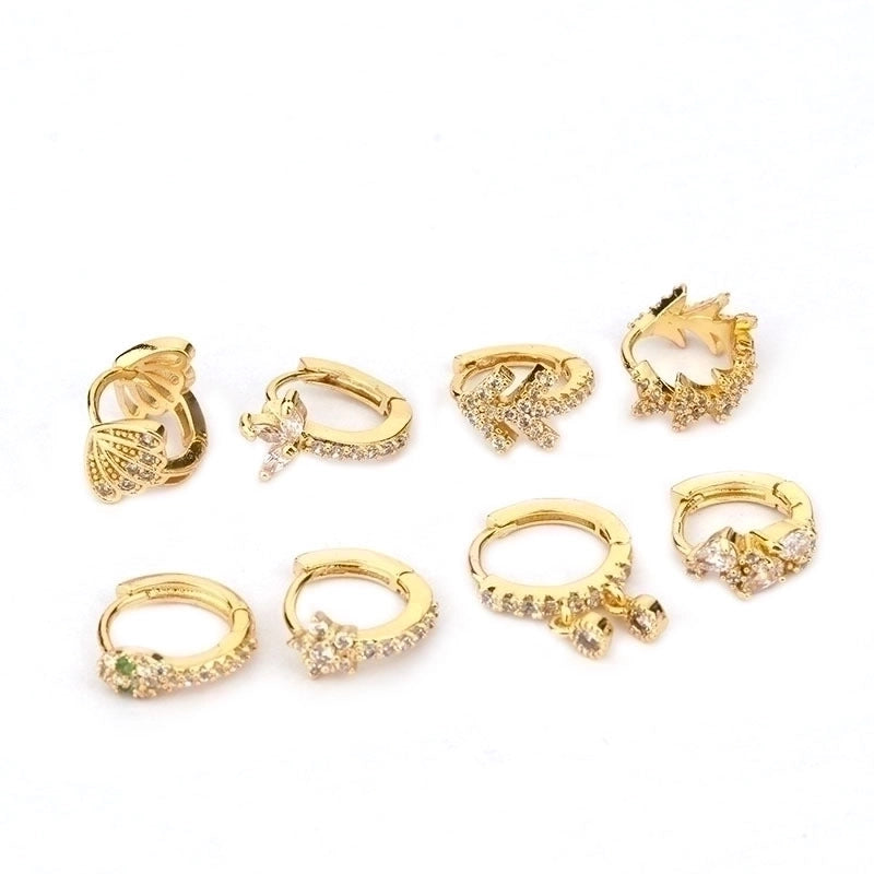 Ear Cartilage Rings & Studs Animal Copper Inlaid Zircon