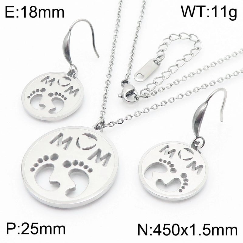 Minimalist Letter Titanium Steel 18K Gold Plated Plating Necklace