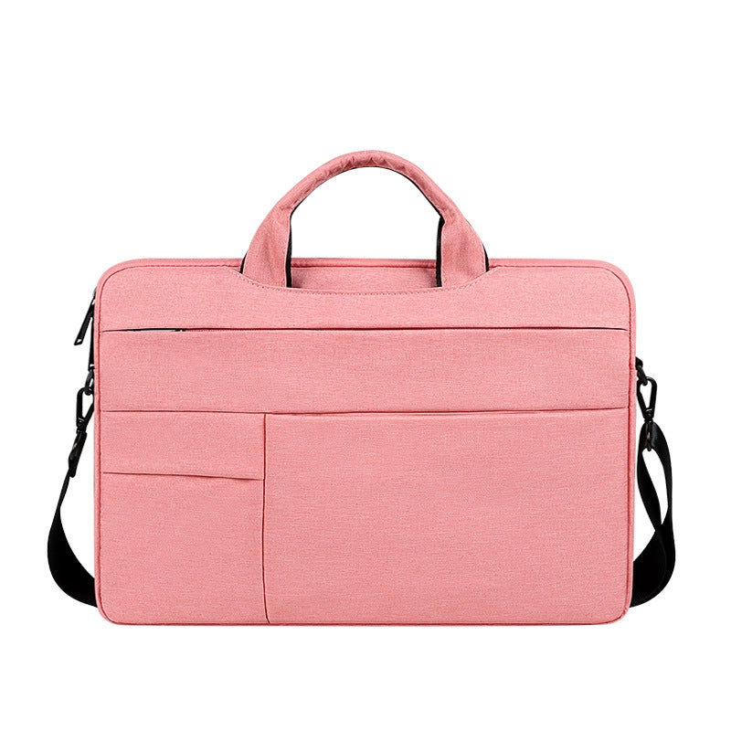 Unisex Oxford Cloth Solid Color Basic Classic Style Square Zipper Laptop Bag