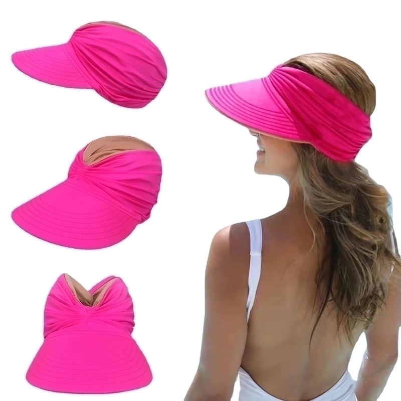 Women's Minimalist Color Block Flat Eaves Sun Hat