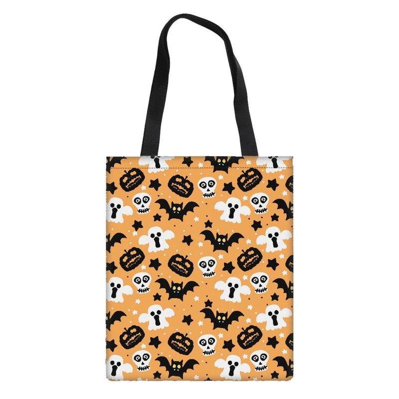 Halloween Women's Medium Polyester Pumpkin Letter Streetwear Square Open Customized Handbag