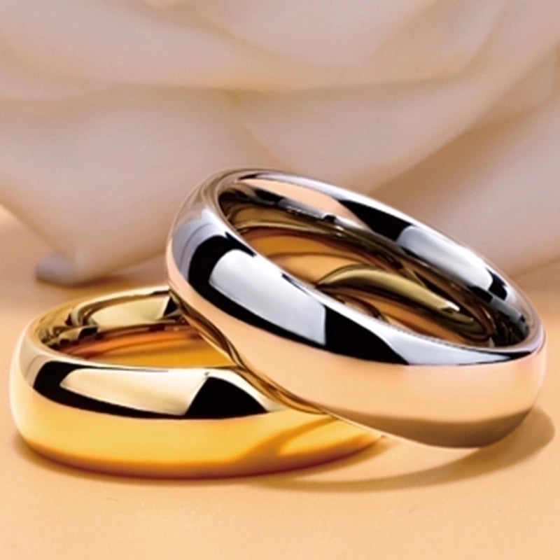 Minimalist U Shape Titanium Steel 18K Gold Plated Plating