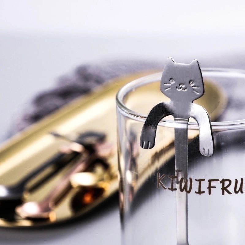 2 Pieces Casual Cartoon Stainless Steel Spoon