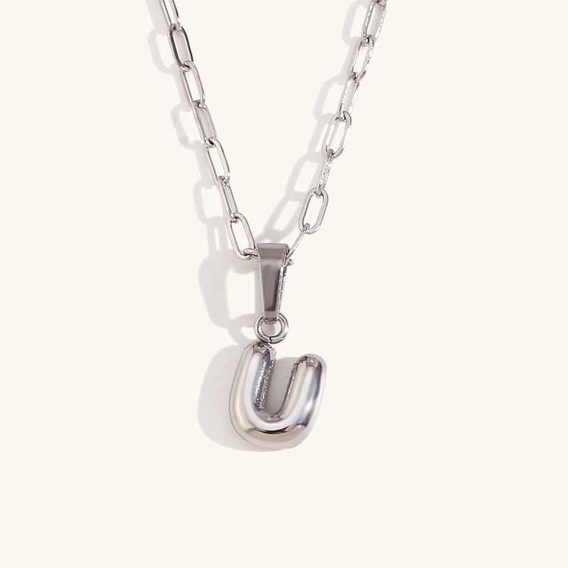 Minimalist Commute Letter Stainless Steel Titanium Steel Plating Gold Plated Pendant Necklace