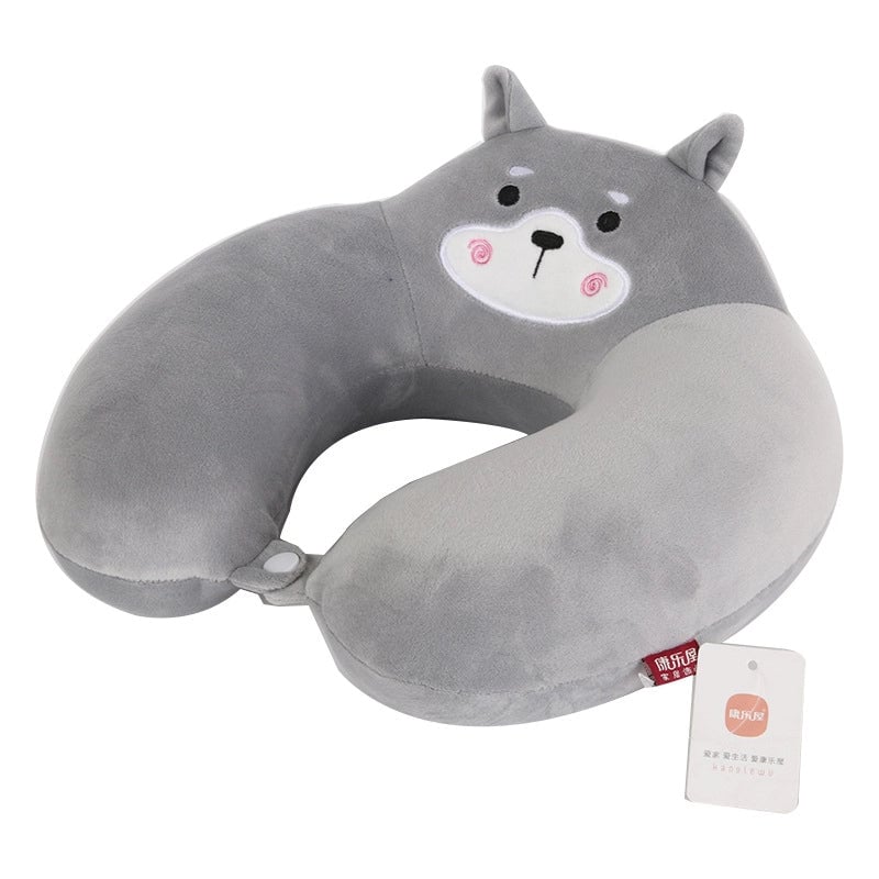 Cartoon Memory Cotton U-shaped Pillow Leisure House Travel Office Neck Pillow Slow Rebound Aircraft Travel Neck Pillow