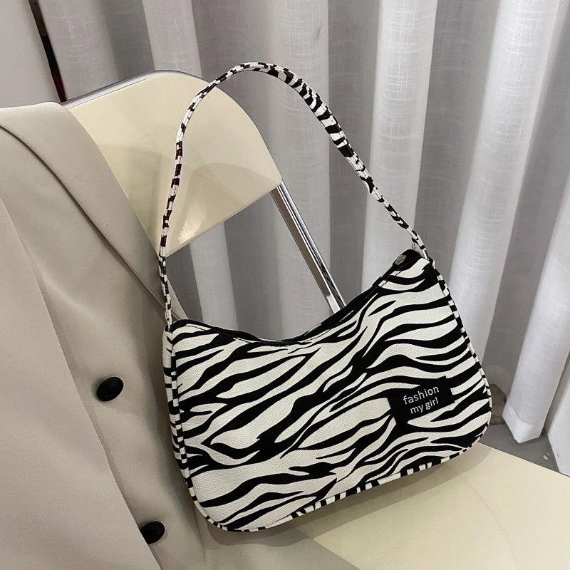 This Year's Popular Small Bag Women's Autumn  New Fashion Canvas Messenger Bag Versatile Handheld Shoulder Underarm Bag