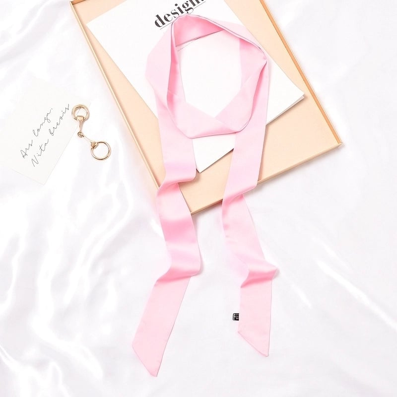 Women's Fashion Solid Color Satin Silk Scarves