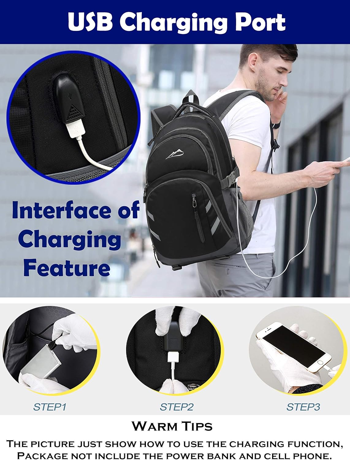 ProEtrade Backpack Bookbag for College Laptop Travel,Fit Laptop Up to 15.6 inch with USB Charging Port Multi Compartment Anti theft, Gift for Women Men (Galaxy)