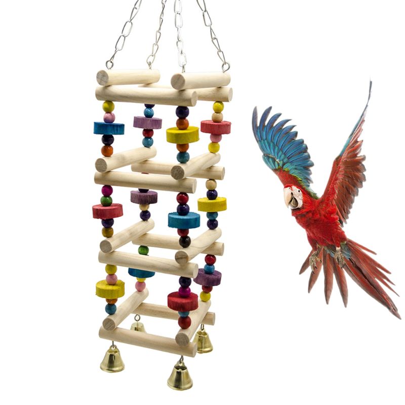 Wooden Bird Swing Ladder Toy