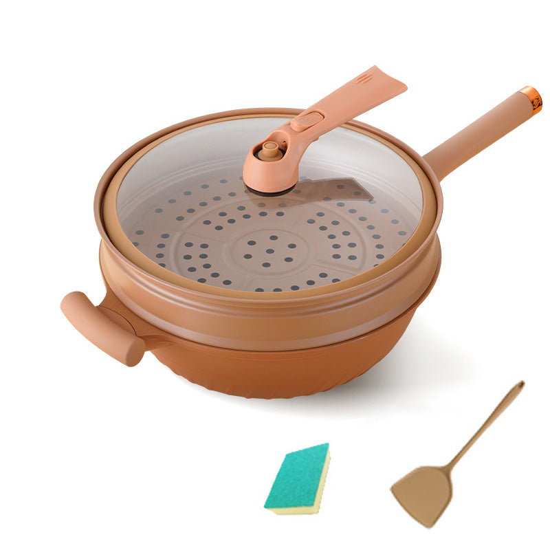 Non-Stick Wok With Steamer Basket