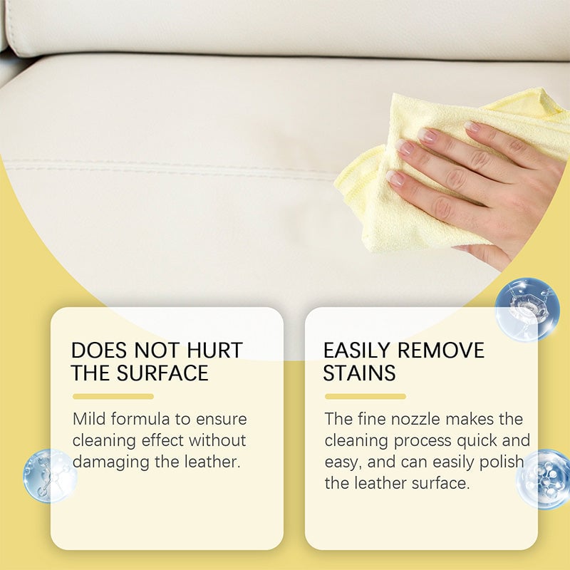 ✨Multifunctional strong deep cleaning, refurbishing leather cleaner