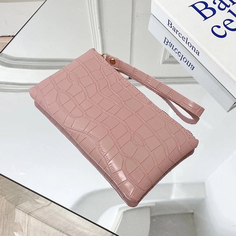 White Green Blue Pu Leather Geometric Square Evening Bags