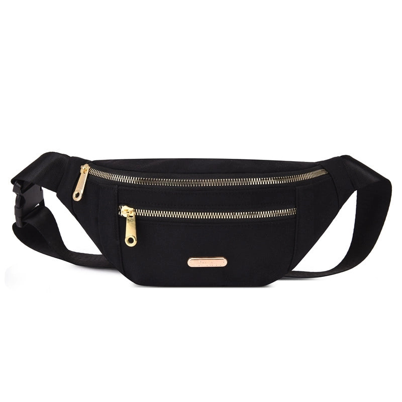 Women's Fashion Solid Color Oxford Cloth Waist Bags