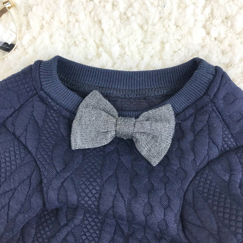 Knitted Bowknot Dog Cat Sweater