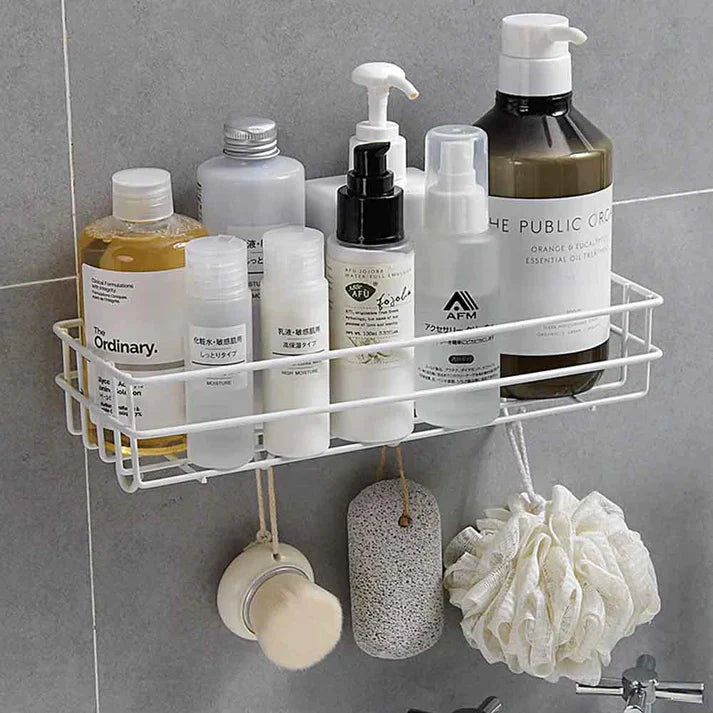 IRON BATHROOM HANGING SHELF WALL MOUNTED