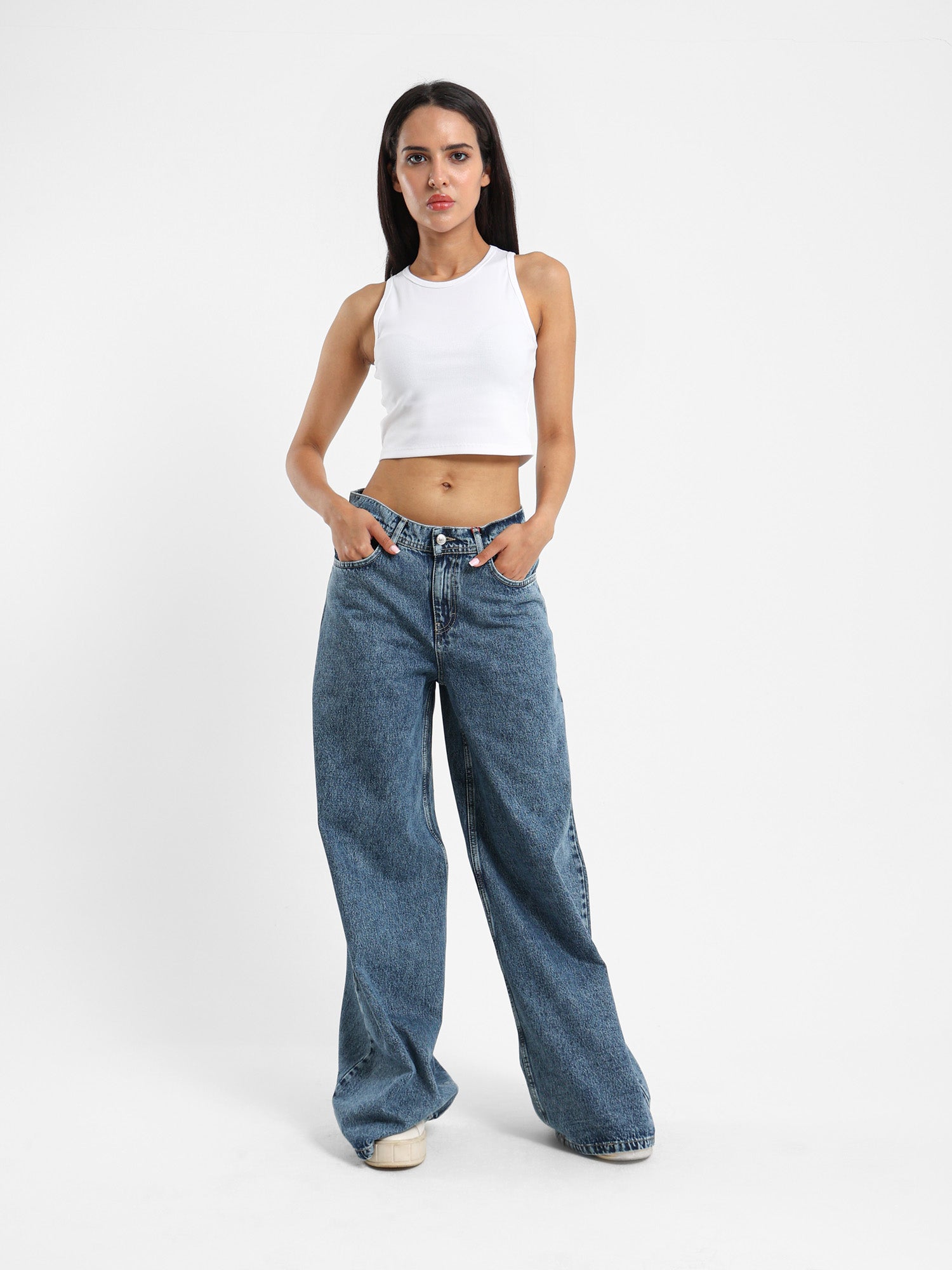 Cropped Halter Neck Top