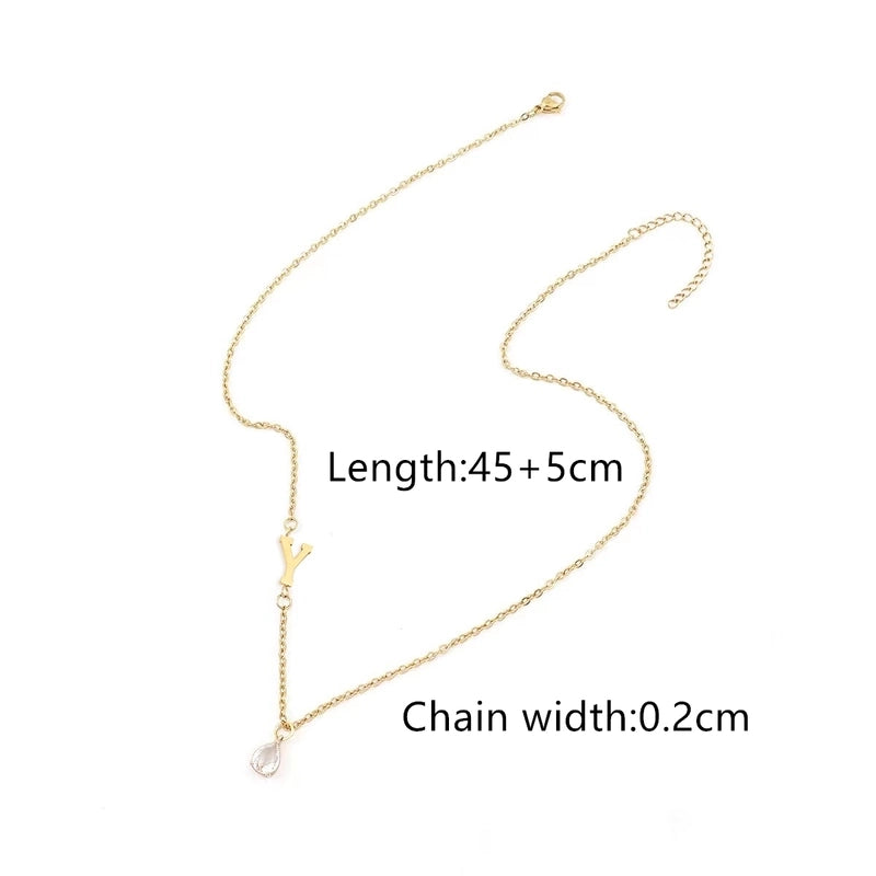 Casual Classic Style Letter 201 Stainless Steel 304 Stainless Steel Pendant Necklace