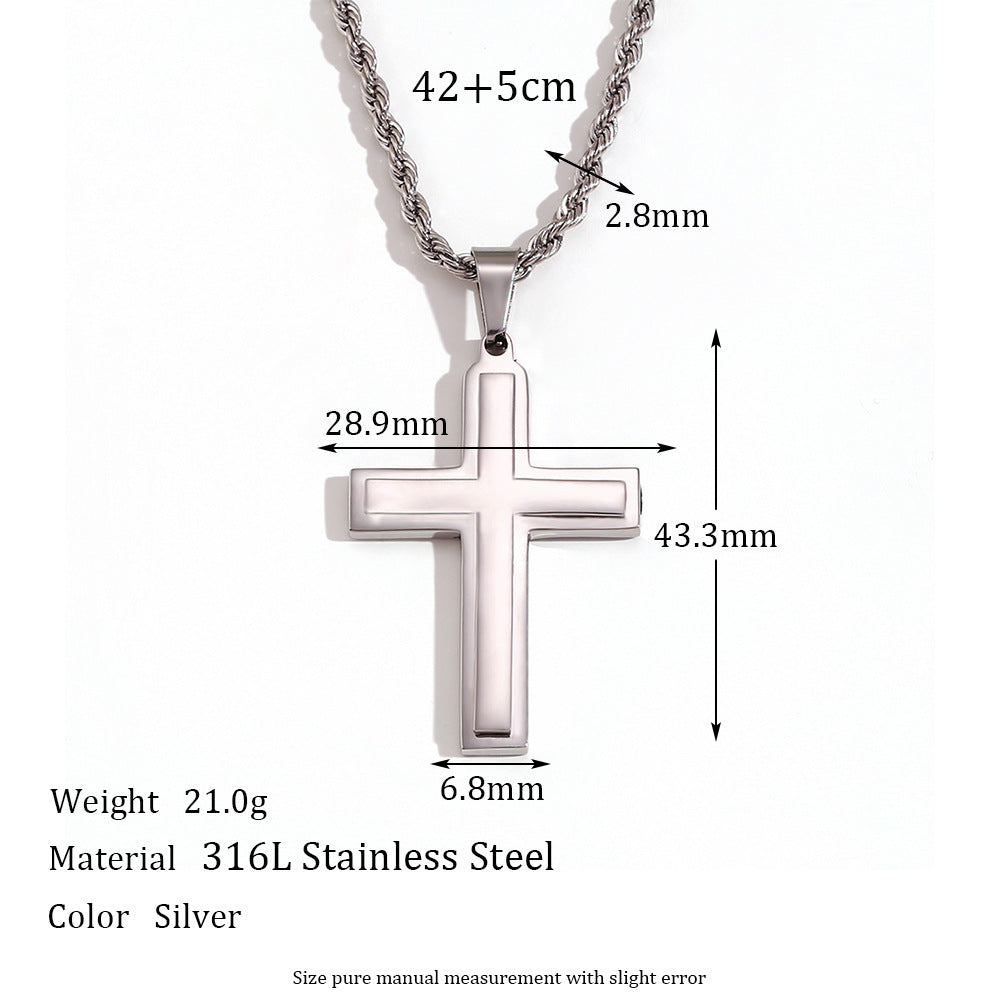 Fashion Stripe Geometric Stainless Steel 18K Gold Plated Necklaces