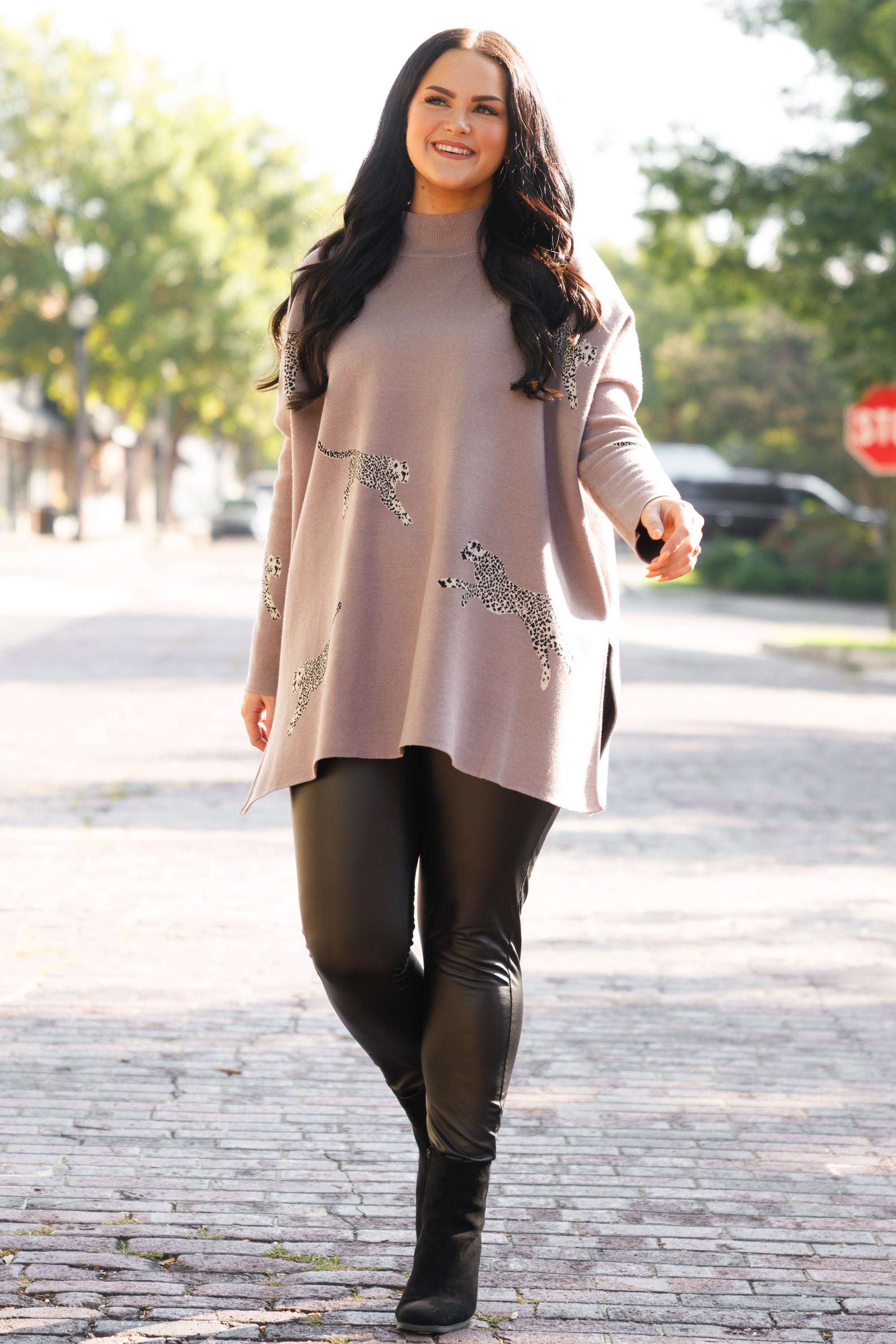 Mother Of The Jungle Sweater. Mocha