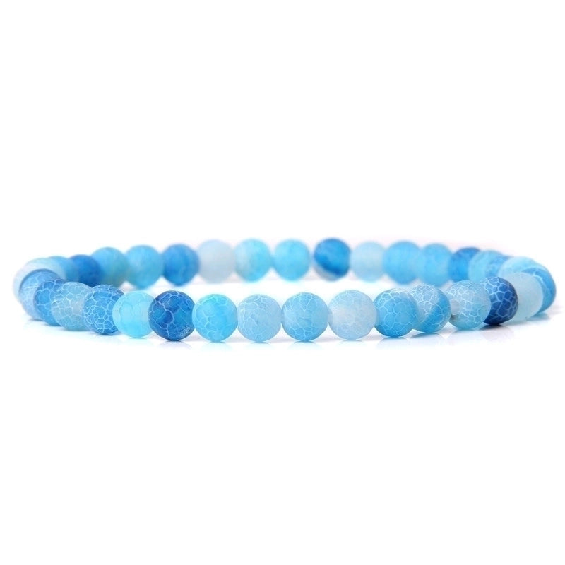 Fashion Round Natural Stone Beaded Bracelets 1 Piece