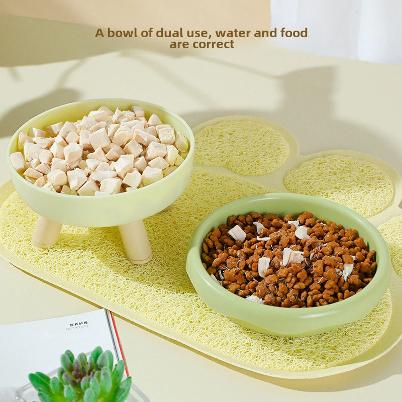 Pet Cat Bowl Pipetao Original Boxed Donut Four-leg Bowl Cat Food Bowl Cat Supplies Eating And Drinking Water Single Bowl
