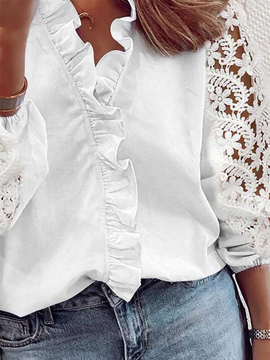 Lace Long Sleeve Shirt